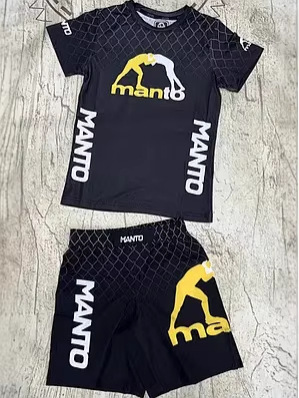 Aliexpress Cross-Border Summer Hot-Selling New Wrestling Ethnic Custom Sports Short-Sleeved T-Shirt Set in Stock QC-foto från 1688 på Qualit.ly