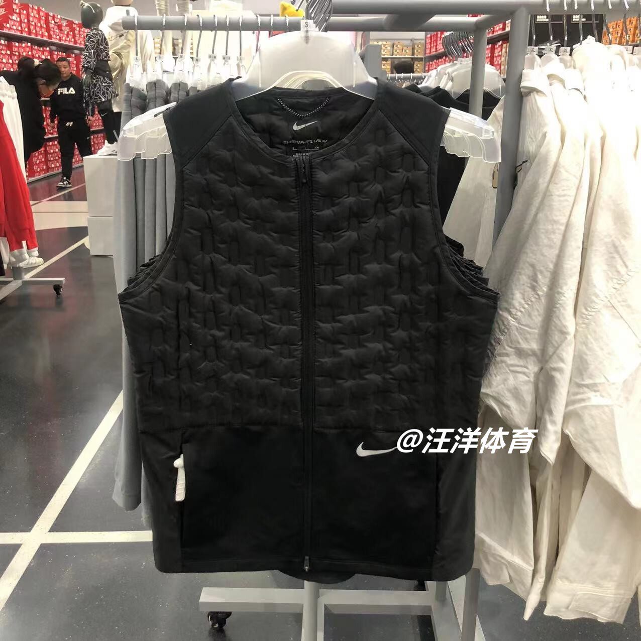 Nike Winter Women's Sports Training Vest Warm Ultra-Light Slim Fit Spliced down Vest Dd6064 QC-foto van TAOBAO op Qualit.ly