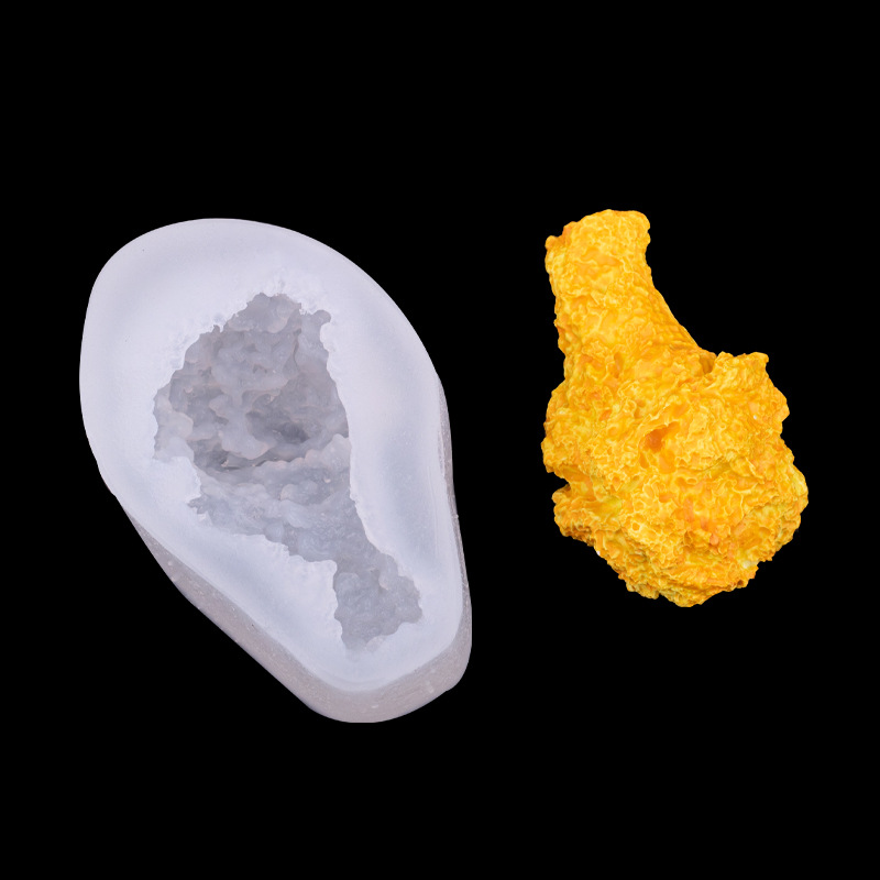 Simulation 3D Fried Chicken Leg Silicone Mold Creative Baking Decorative Chocolate Mold Candle Aromatherapy Mold