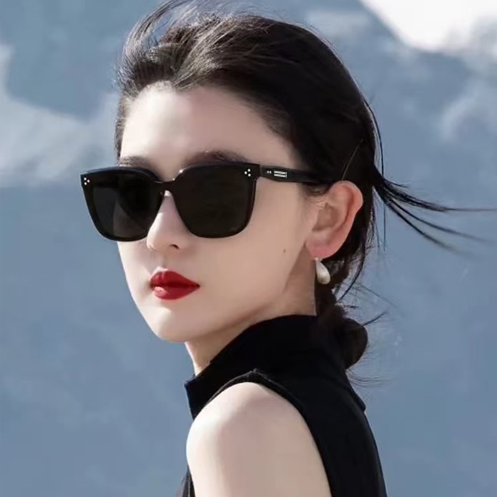 New Gm Brown Sunglasses for Women and Men, Same Style Anti-Uv Sunglasses, Fashionable Polarized Glasses, High-End Ins