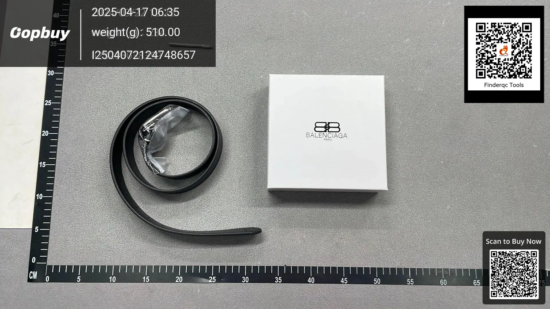 Balenciaga BB Belt Black
