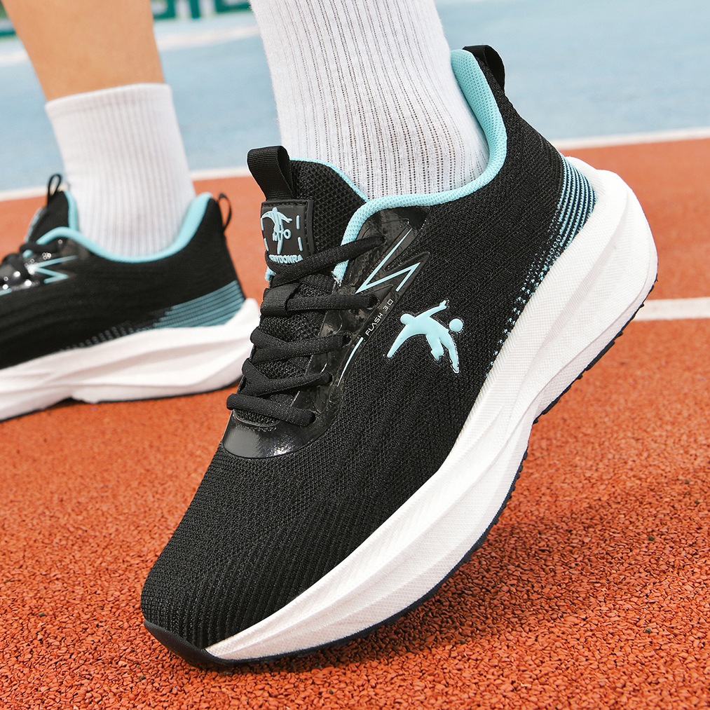 Johnny Danlai Men's Shoes, Soft-Soled Shock-Absorbing Running Shoes, Breathable, Lightweight Casual Mesh Shoes, Non-Slip, Wear-Resistant Student Sports Shoes