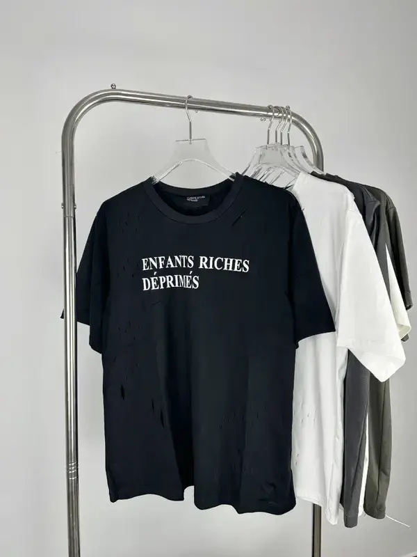Enfants Riches Déprimés Black Distressed T-Shirt