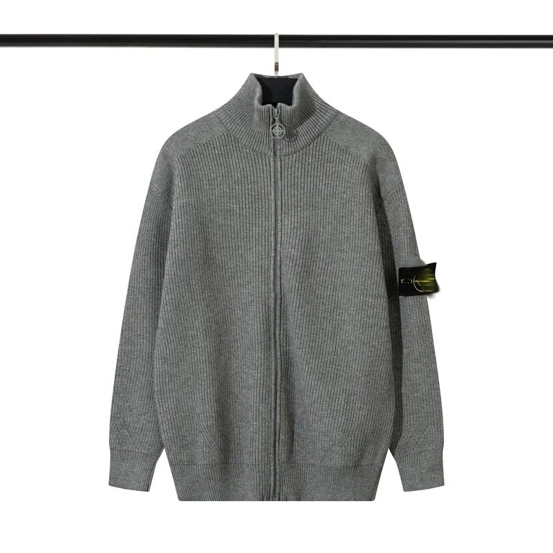 Stone Island Knit Zip-Up Sweater