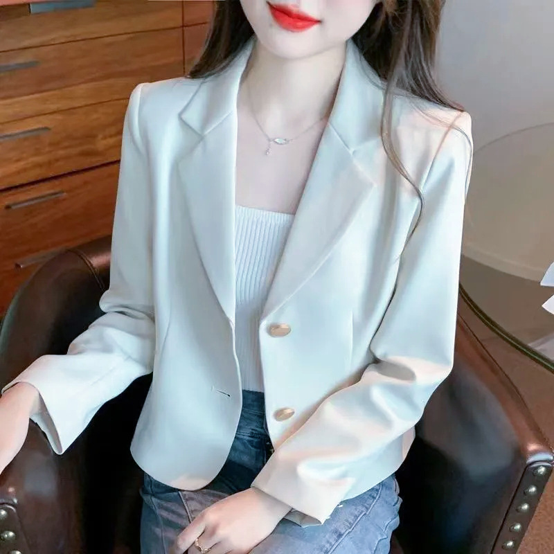 Short Short Suit Jacket Women's 2024 Spring New Fashion Elegant Small Suit Design Niche Top