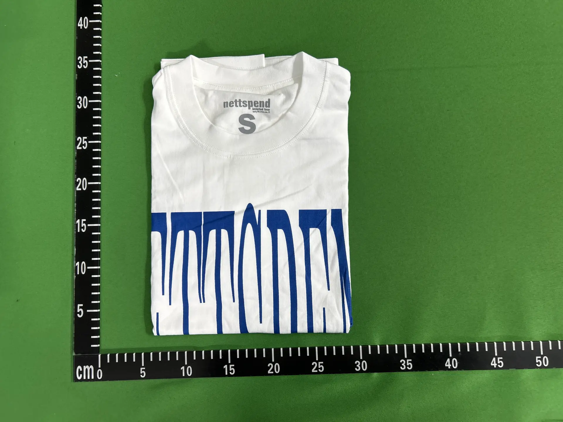 Nettspend Invert Tour White Blue Graphic T-Shirt