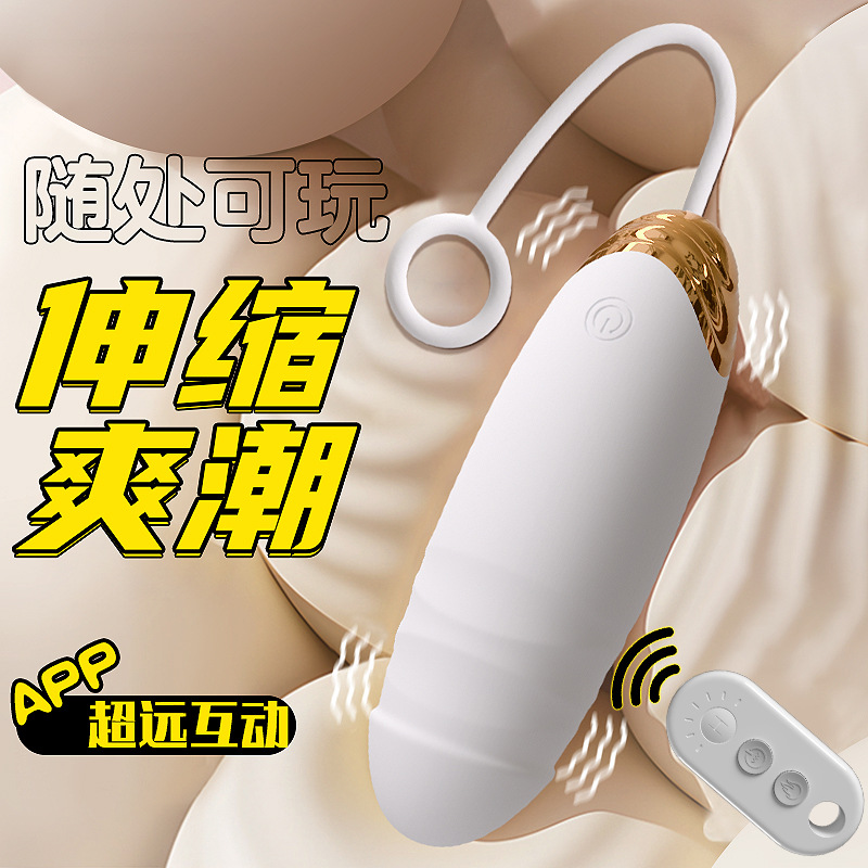 J410 Telescopic Vibrator Remote Control Vibrating Female Appliance Heating Mini Charging Body Sex Vibrator Cross-Border Wholesale
