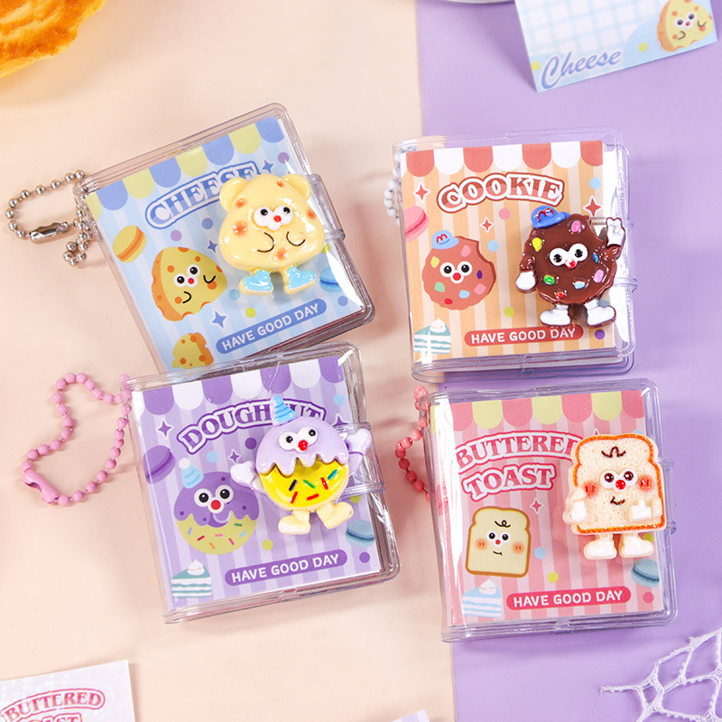 Wheat Youth Mini Food Play Share Book Cartoon Book Children's Cute Portable Pocket Notepad