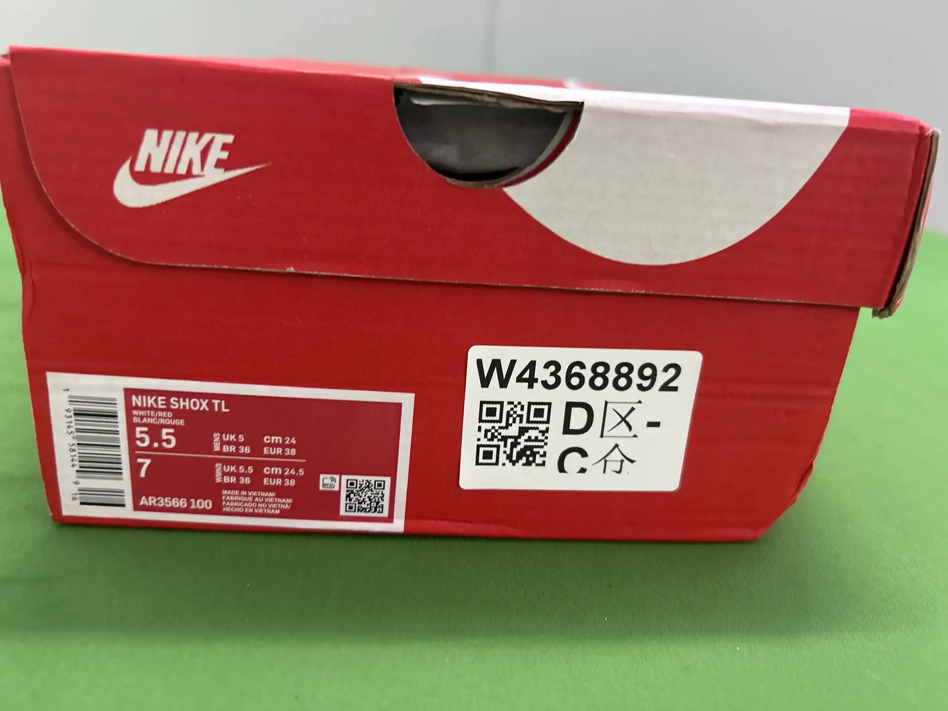 Nike Shox TL White/Red