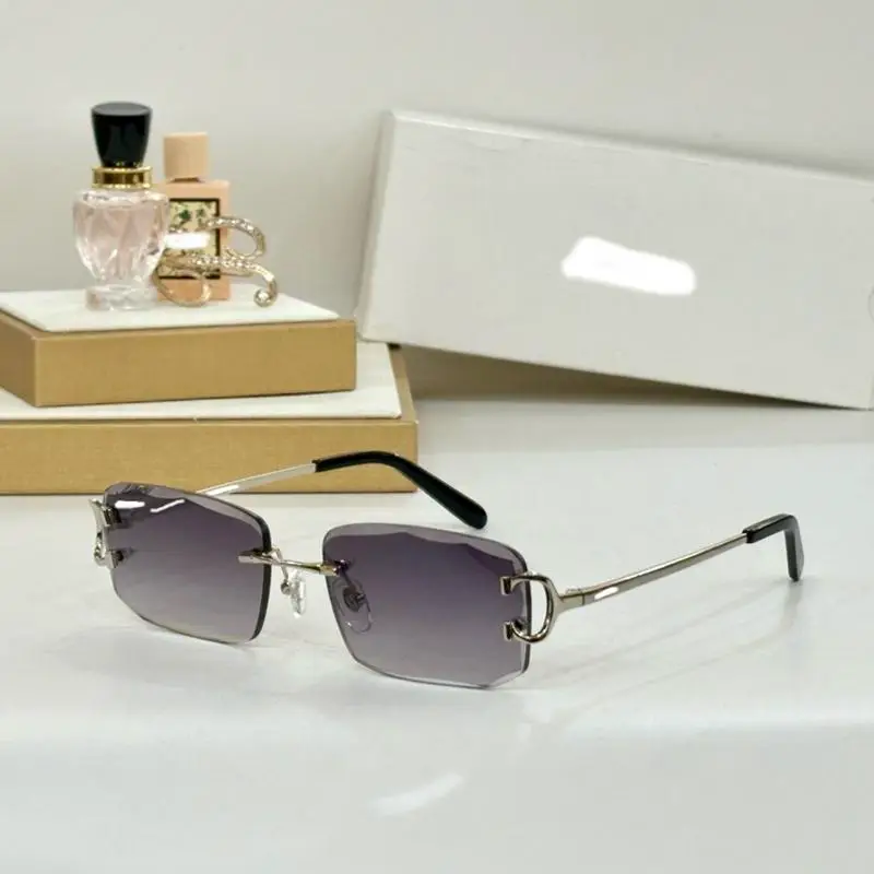 2024 Model Fashion Classy Unisex Frameless Slim Looking Casual Sunglasses European Influencer Street Style Ultra-Light Sunglasses
