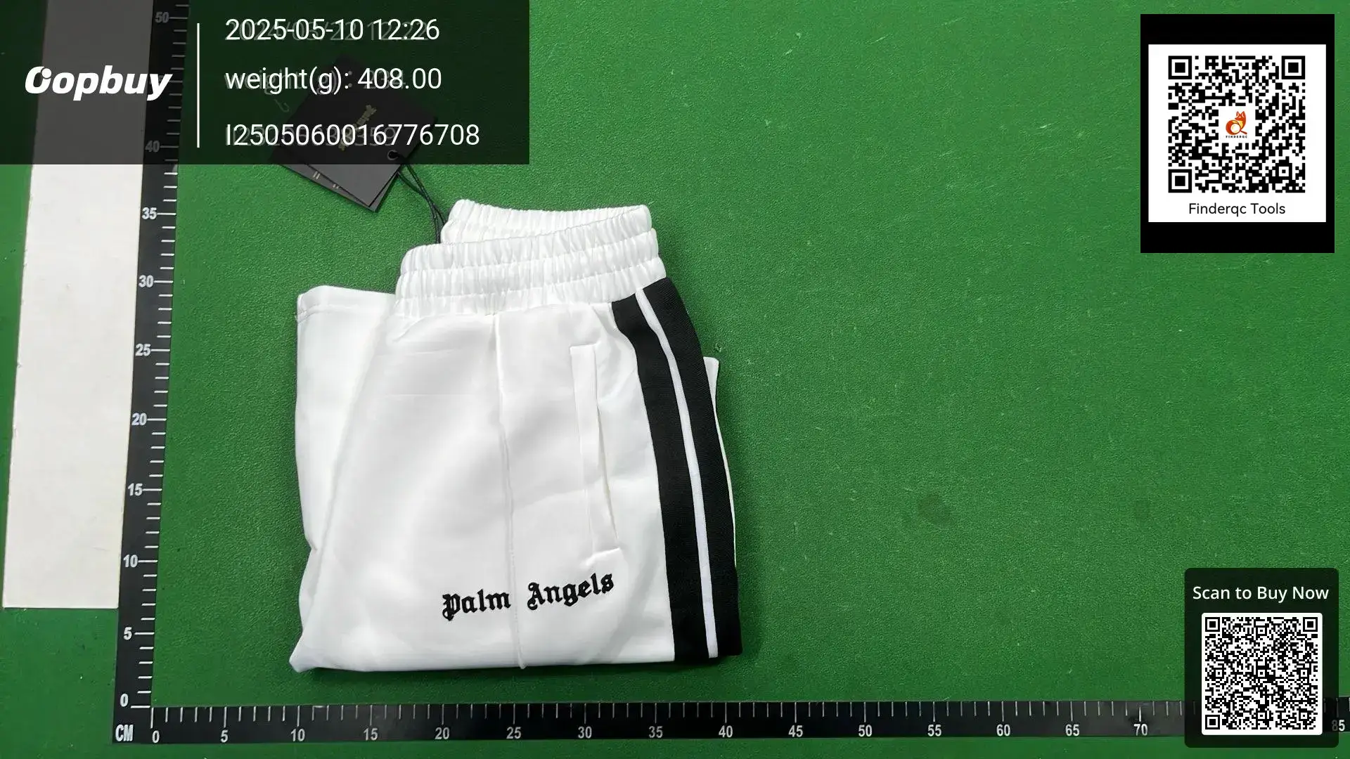 Palm Angels White Track Pants