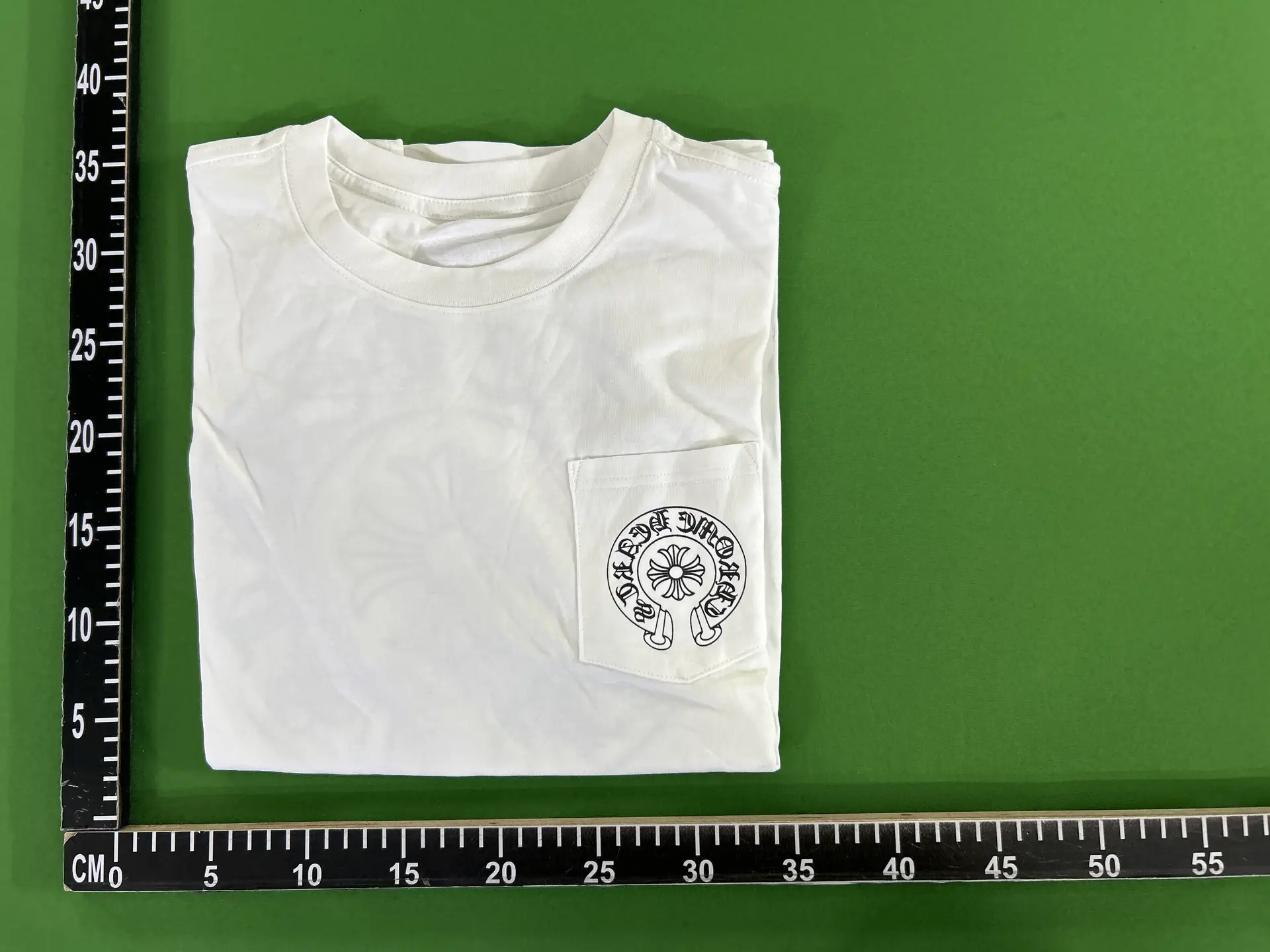 Chrome Hearts Classic Big Horseshoe Cross Flower Sanskrit Short-Sleeved T-Shirt