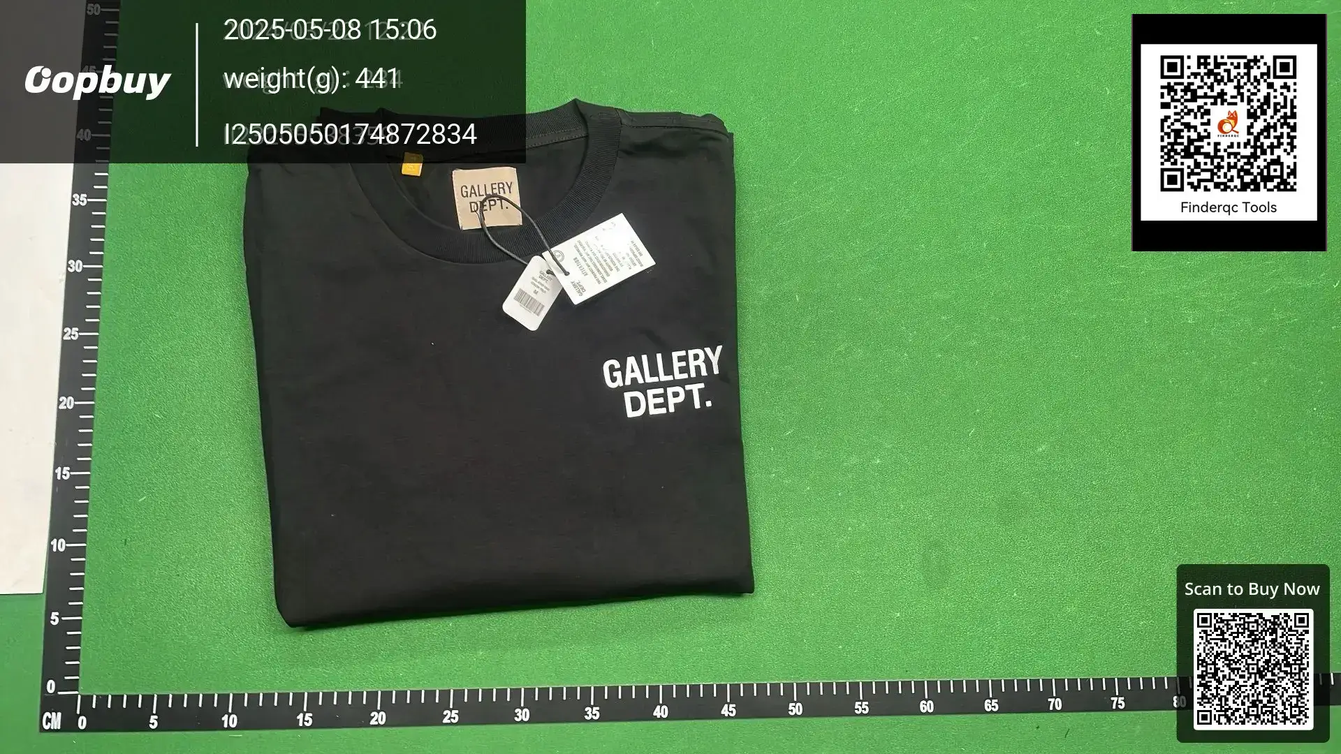GALLERY DEPT High Street Trendy Brand Pure Cotton Loose Long-sleeved T-shirt Letter Printed Spring and Autumn Base Shirt Top