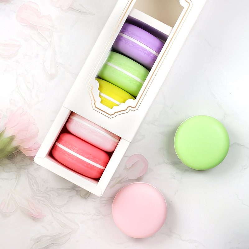 Cross-Border Small Batch Sleep Macaron Lip Mask Set Lip Balm Neutral Moisturizing Exfoliating Jelly Lip Cream