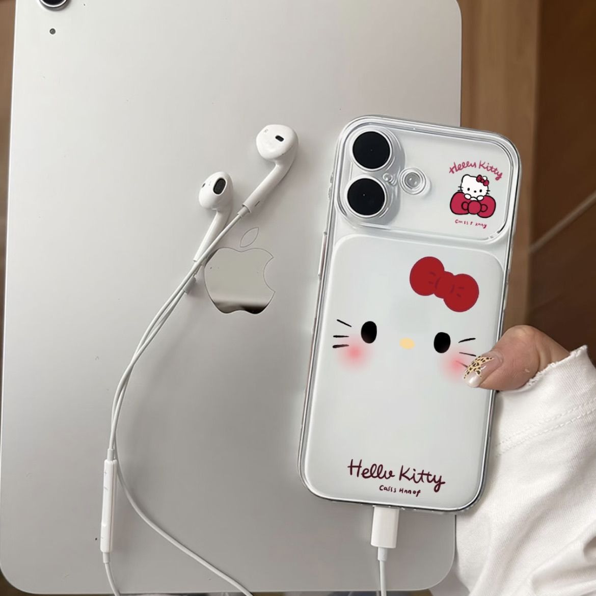 Hello Kitty Large Window Expression Case Instantly Transforms into 17, Suitable for Apple 17 Pro Phone Case, Compatible with 16, 15, 14 Pro, Anti-Drop, Soft Case for 12