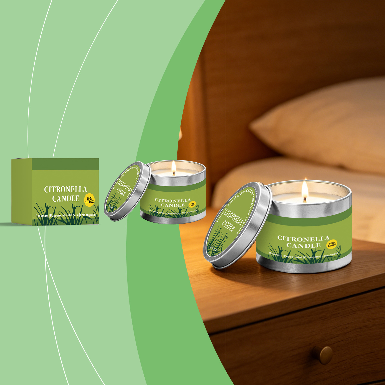 Citronella Candles for Summer Outdoor Garden Lighting Create a Romantic Candlelight Dinner Atmosphere with Fresh Scented Candles