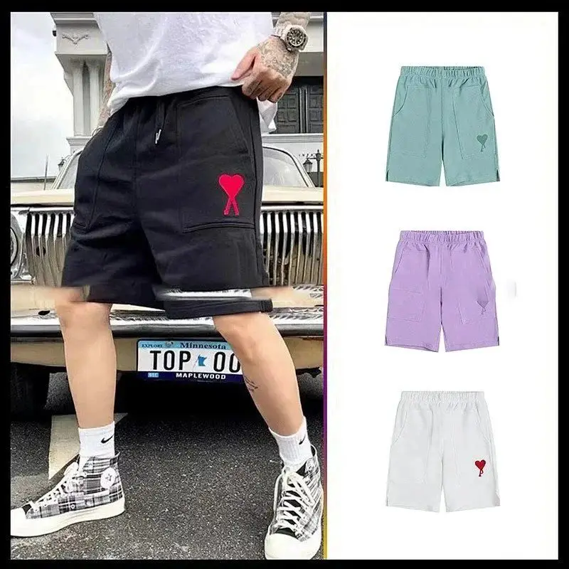 Am1 Love Embroidered Shorts