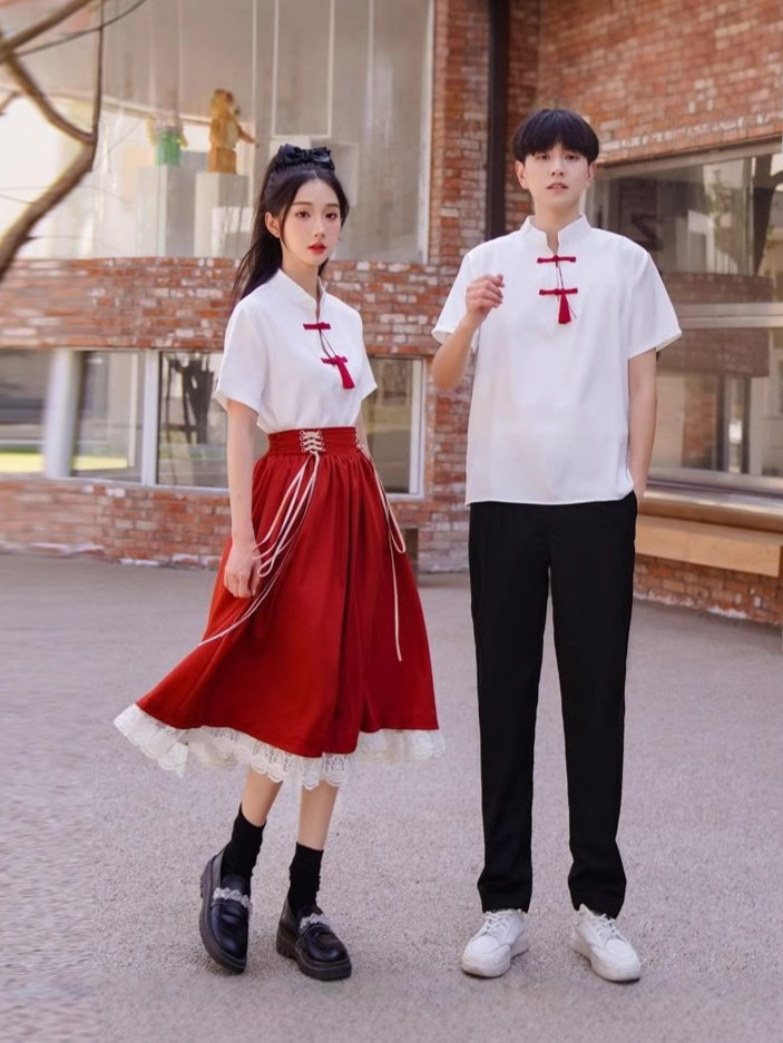 Poetry Recitation Chorus Performance Suit Graduation Photo Class Suit Middle School Students' Sports Meeting Opening Ceremony Performance Suit Long Skirt