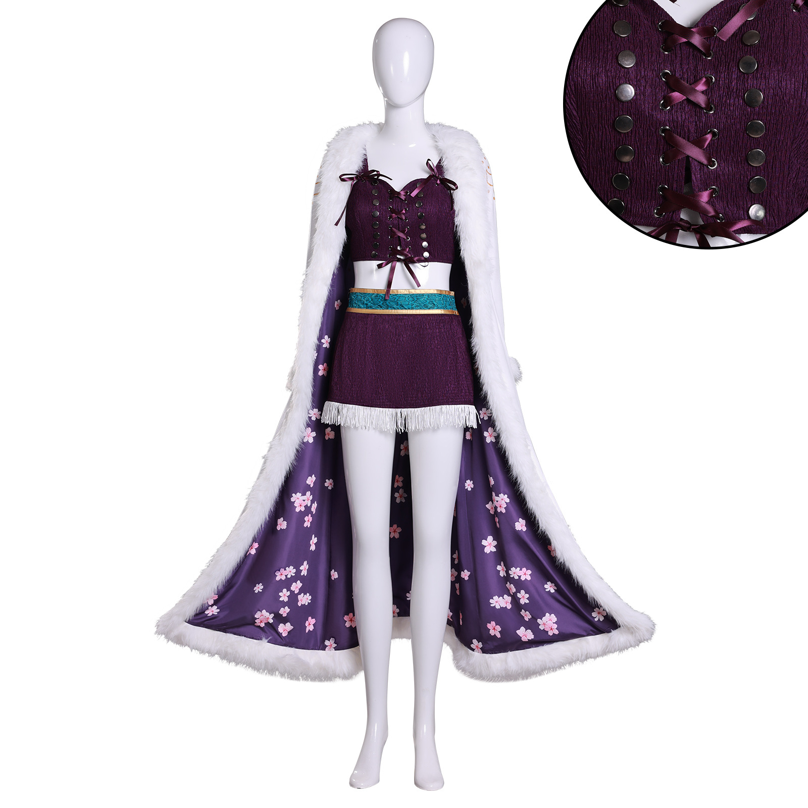One Piece Cosplay Costume Real-Life Version Season 2 Demon's Daughter Nico Robin Cosplay Halloween Performance Costume