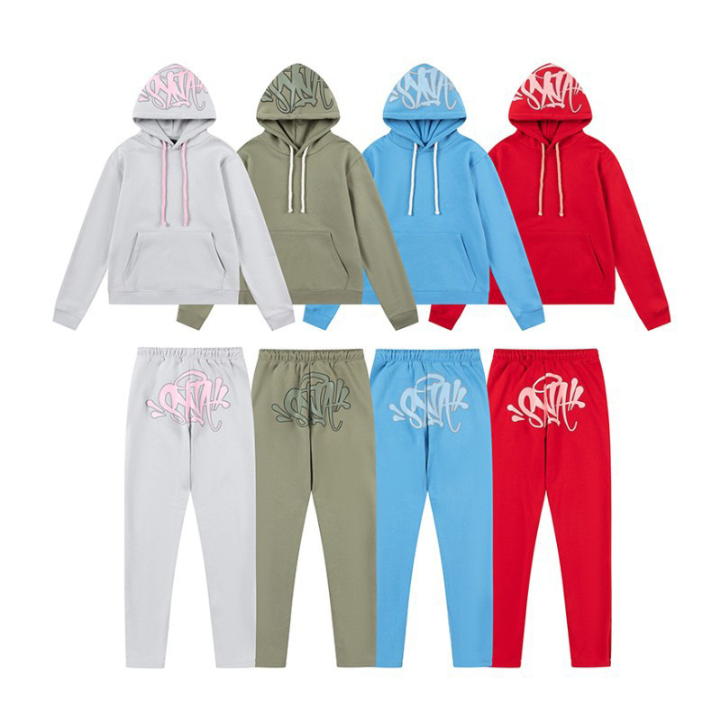 Gao Kezhong Cross-border SynaWord European and American Hip Hop Brand Y2K fleece-lined Hoodie Sweater Casual Pants suit