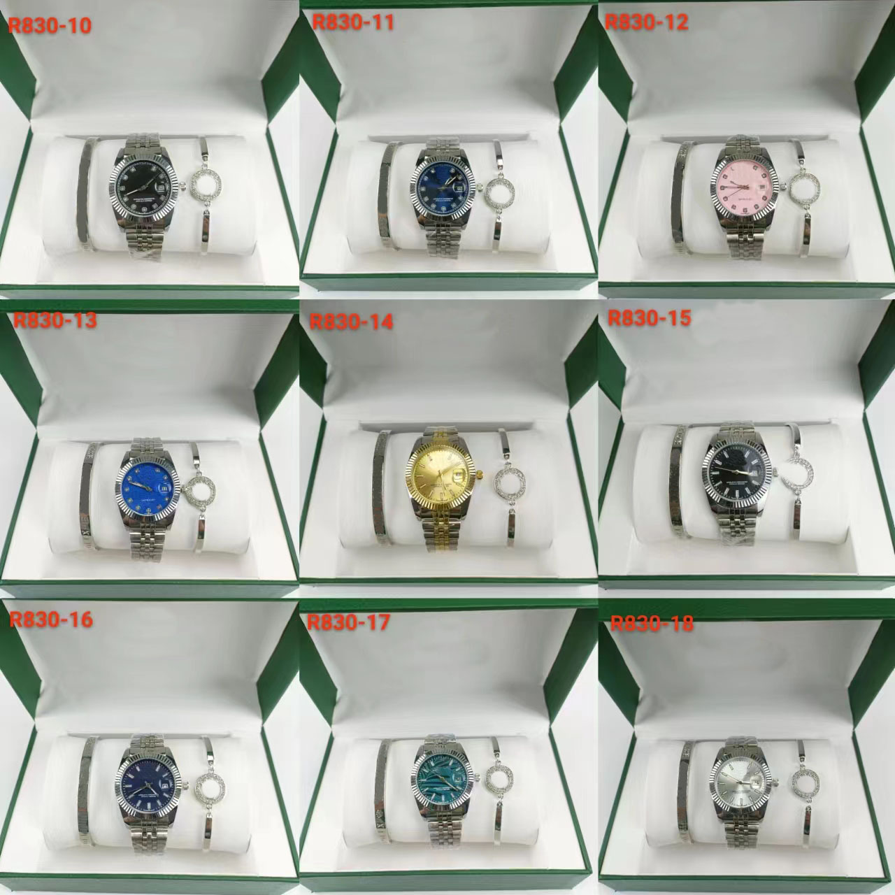 Three-Piece Log Series Geneva Kids Watch Cross-Border Export Watch Wholesale Watch Set
