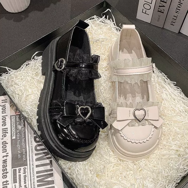 31-46 Japanese Style Jk Small Leather Shoes for Women, Cute Student Lolita Princess Shoes to Match Skirts, Sweet and Cool Thick-Soled Large-Toe Shoes QC 写真 TAOBAO Qualit.ly