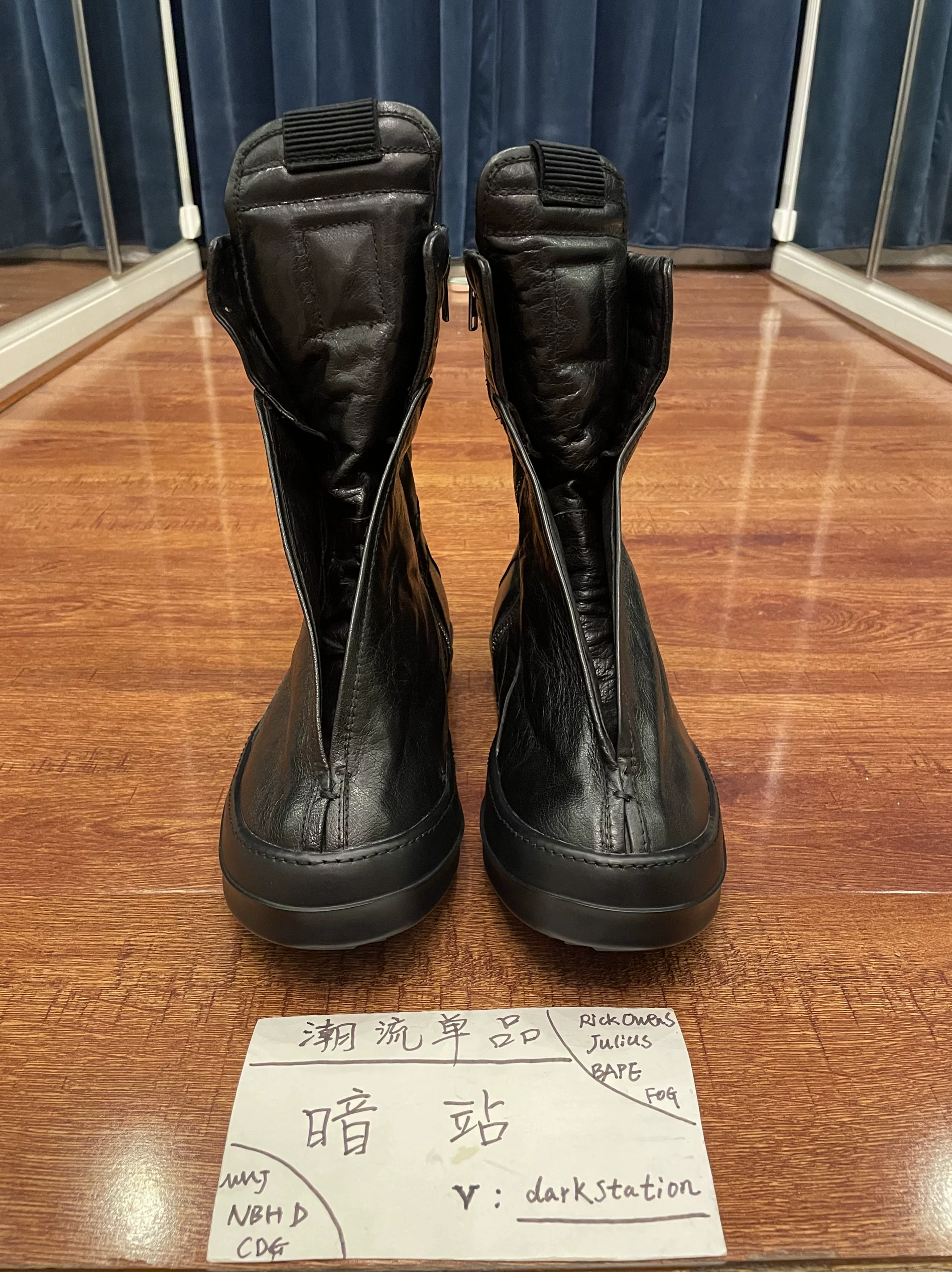 Rickowens Dark Series Custom-Made Rick-Style Dark Ro Mummy Classic Boots Shoes