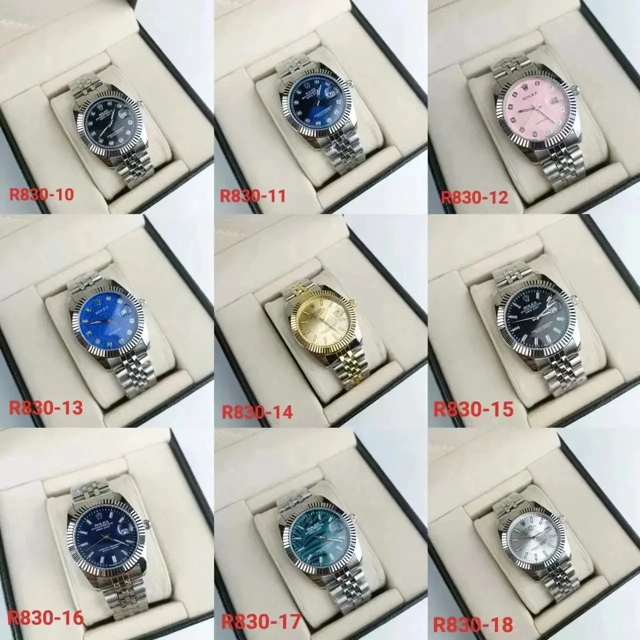 Mechanical watch steel strap fashion watch 02