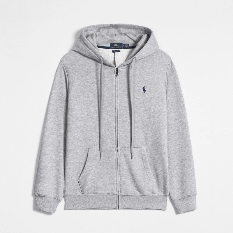 Polo Ralph Lauren Grey Zip-Up Hoodie
