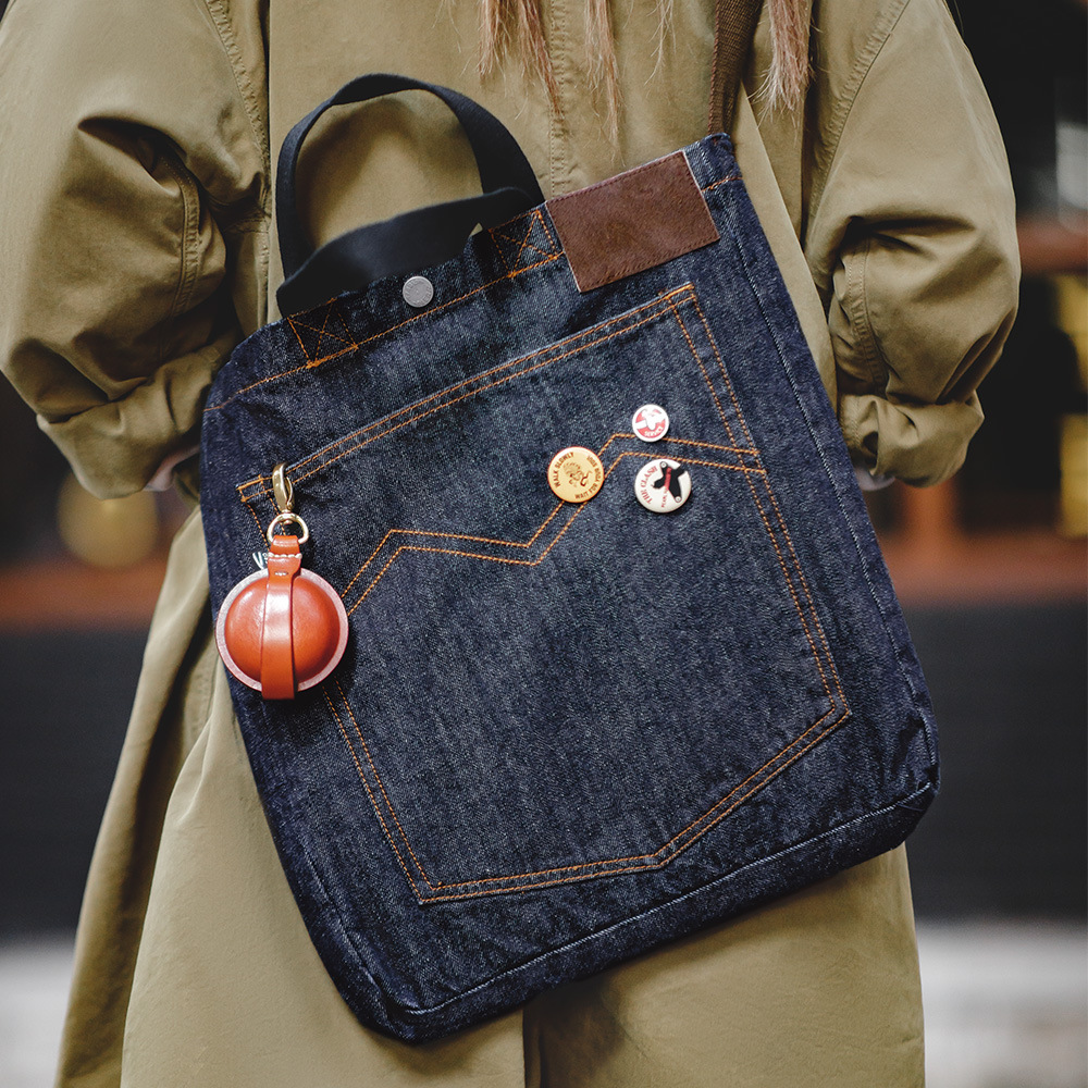 Marden women's retro Denim crossbody shoulder tote bag portable large capacity niche design tablet bag commuter