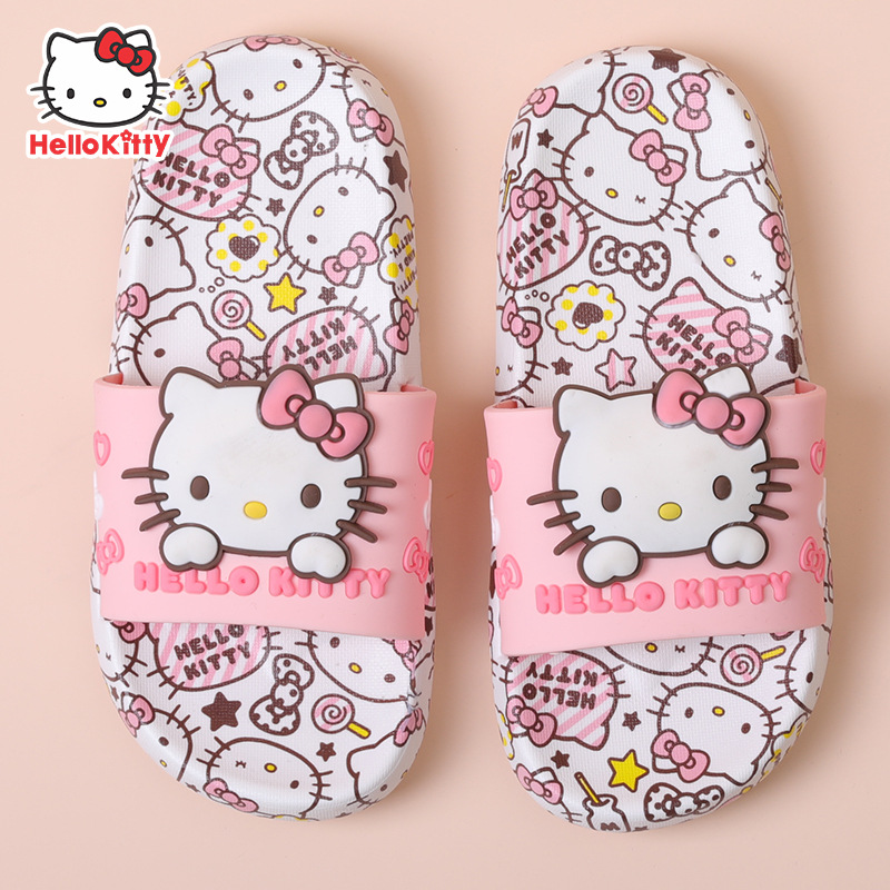 [Super Value Special Offer] Sanrio Children's Slippers Summer New Style Girls' Cartoon Cute Baby Bathroom Non-Slip Slippers