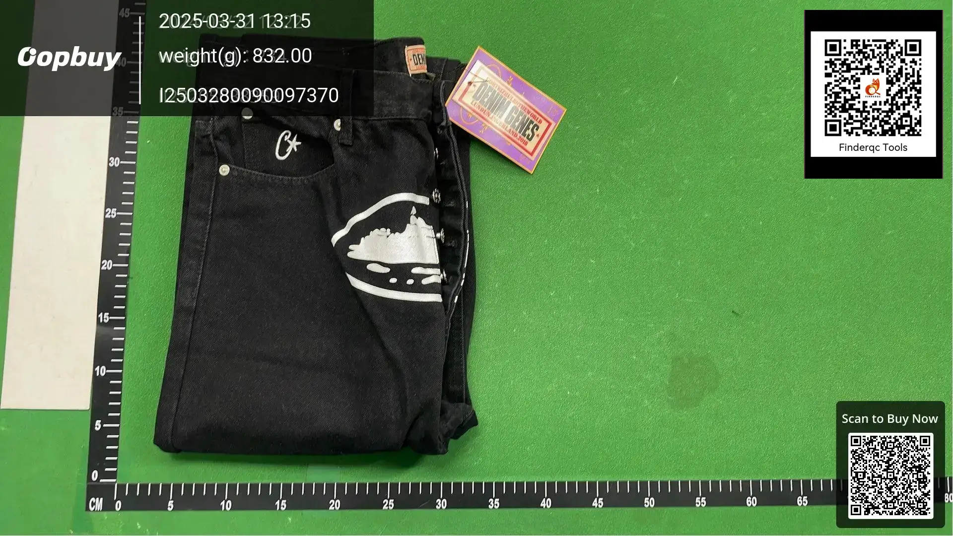 European and American Trendy Brand Corkiz Devil Classic Print Basic Hip-hop Jeans Loose Straight Versatile Pants