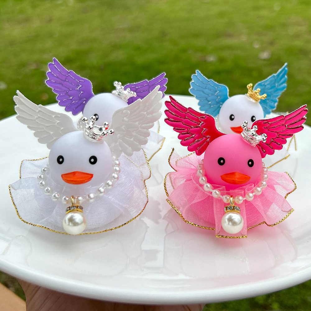 Little Yellow Duck Accessories for Water Play, Decorative Duck Wings, Necklace, Crown Accessories, Car Gifts, Bow Tie