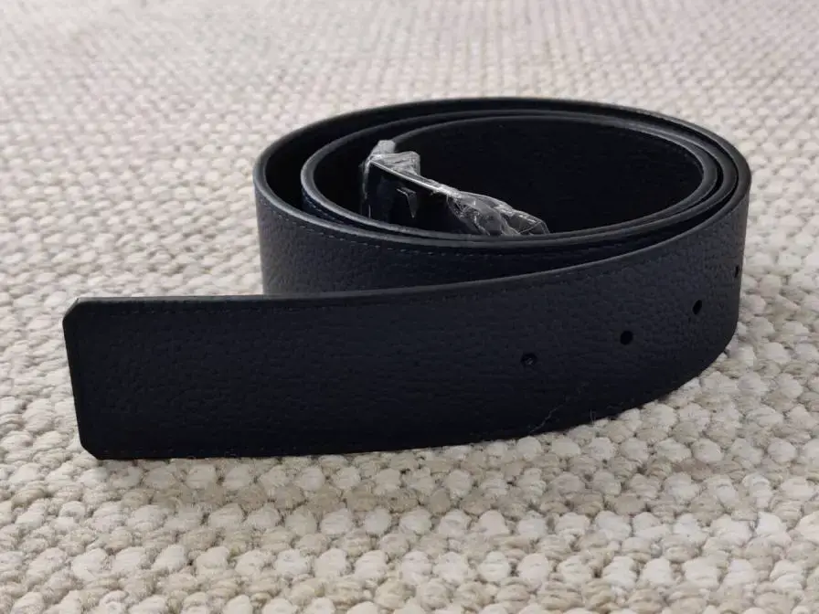 Mens Leather Belt Black
