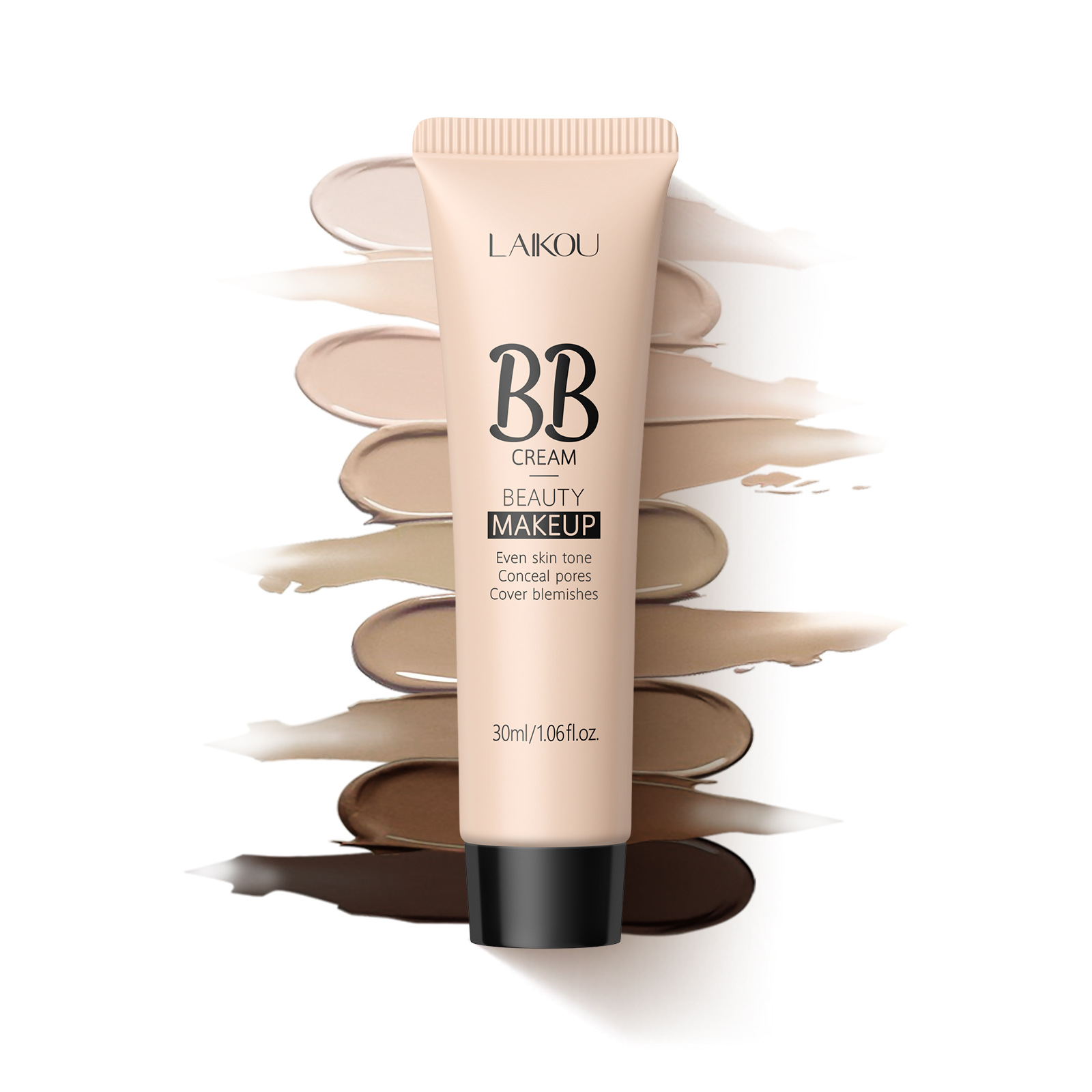 Laikou 9-Color Bb Cream 30ml (Tube) Natural Makeup Fda Export Cosmetics Cross-Border Makeup