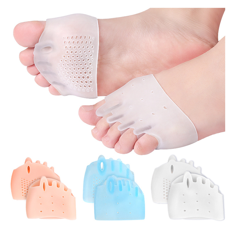 Five-Hole Honeycomb Front Pad, Hallux Valgus, Big Foot Bone Overlapping Shock Absorption, Female Split Toe Toe and Toe Finger Cots, Five-Hole Fixation