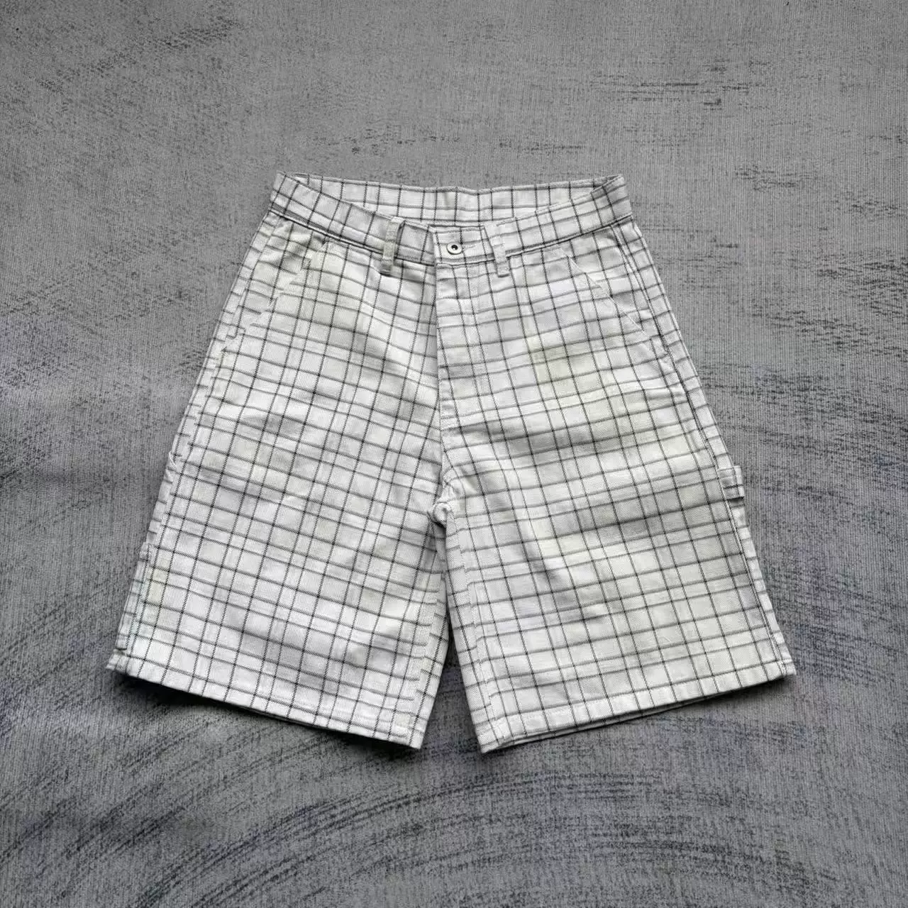 Fyredwrld Standard Fit Shorts `Plaid Pattern` Foto QC de TAOBAO na Qualit.ly