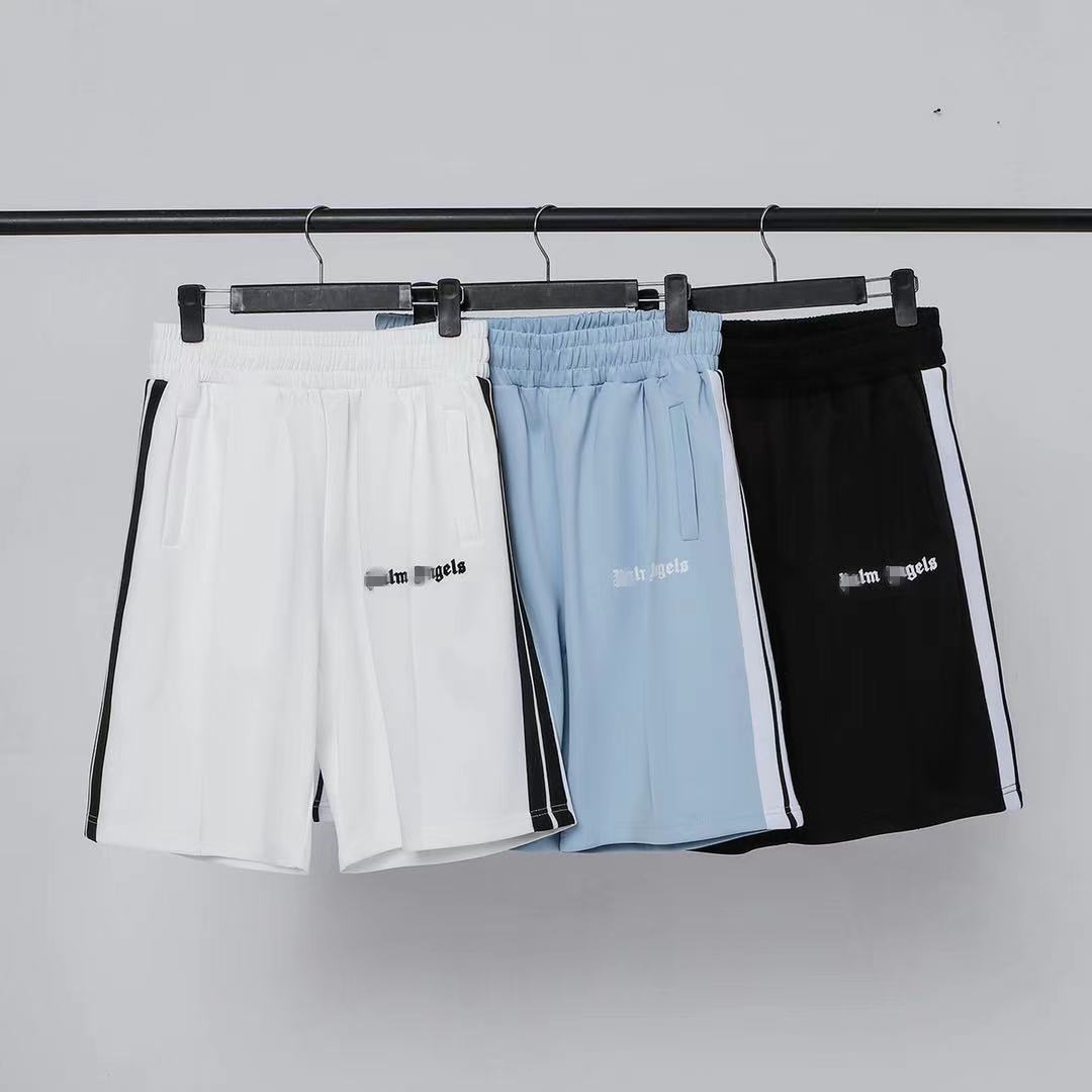 Fashionable Brand Palm Angels Palm Couple Sports Casual Shorts Men and Women Straight Elastic High Street Five-Point Pants