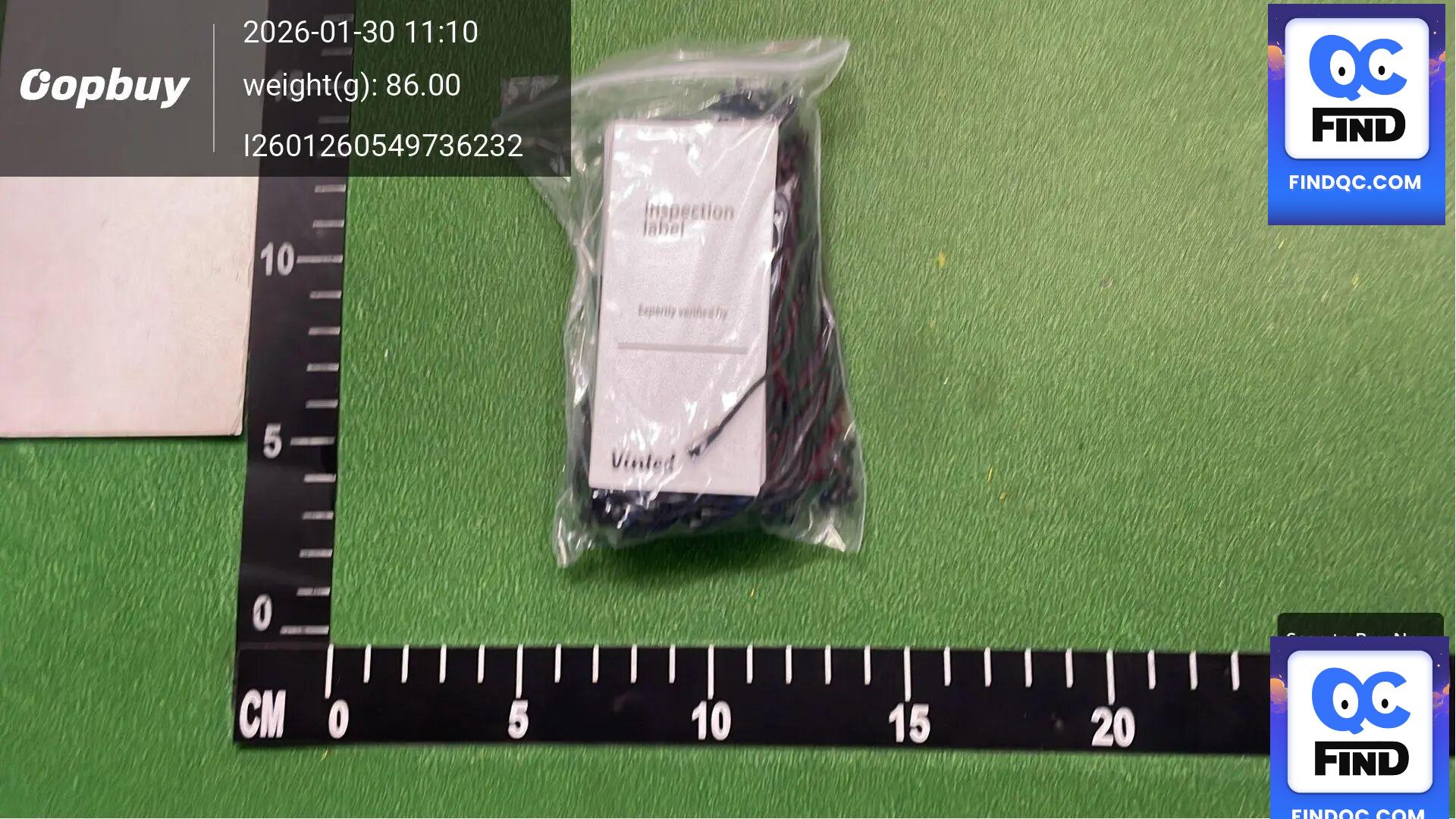 Vinted Inspection Label — fotografie QC 3