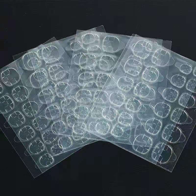 [Special Jelly Glue for Wearable Nails] High Viscosity Wearable Removable Nail Patches with Full Transparent Glue