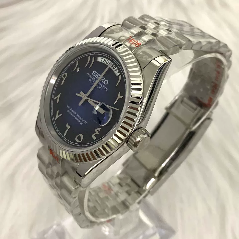 New Watch Modified with 8285 Fully Automatic Movement 41mm 316L Stainless Steel Case and Strap Watch
