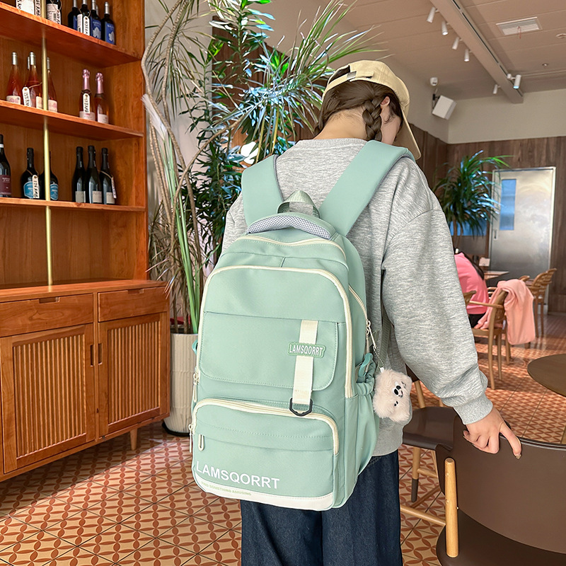 New Versatile School Bag for Primary and Secondary School Students, Cute, Fresh, and Stylish, Large Capacity, Durable, Casual Backpack for Women