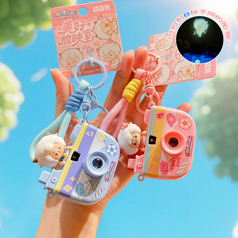Authentic Pleasant Goat and Big Big Wolf Movie Keychain Couple Bag Car Keychain Gift Wholesale