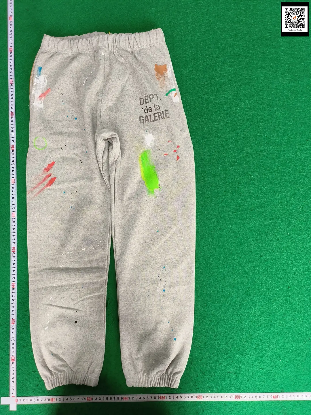 Distressed Washed Hand-Painted Splash-Ink Leggings Sweatpants