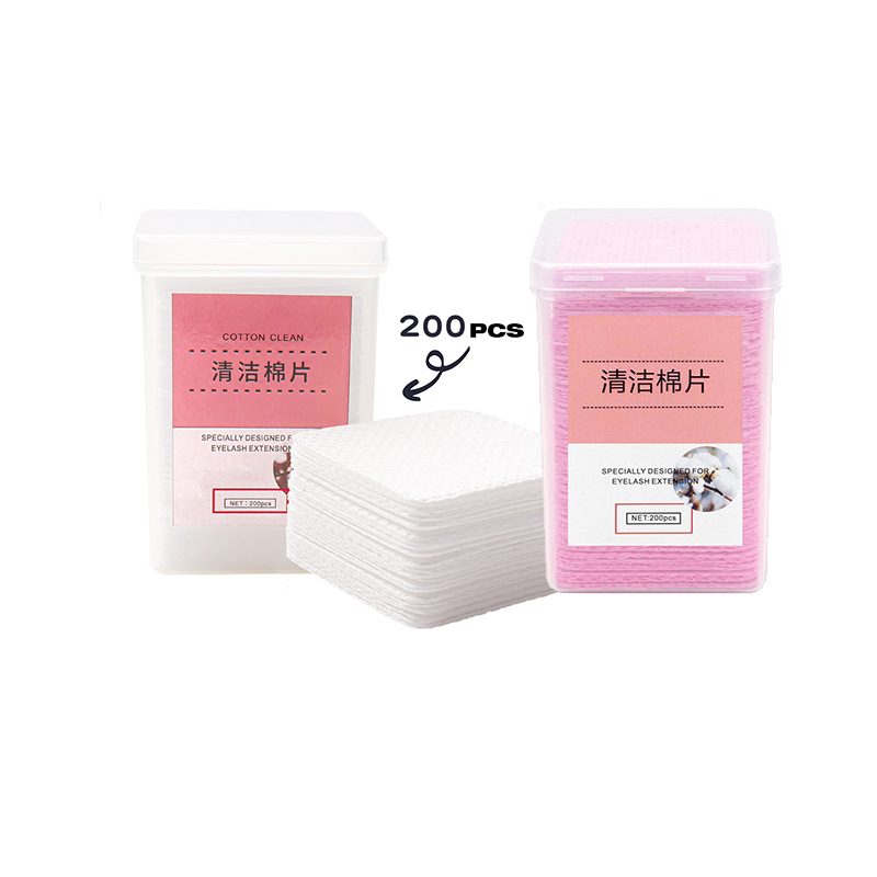 Grafting Eyelash Glue Cleaning Cotton Piece Glue Bottle Mouth Wipe Cloth No Slag Drop Anti-clogging Nail Tool Nail Remover