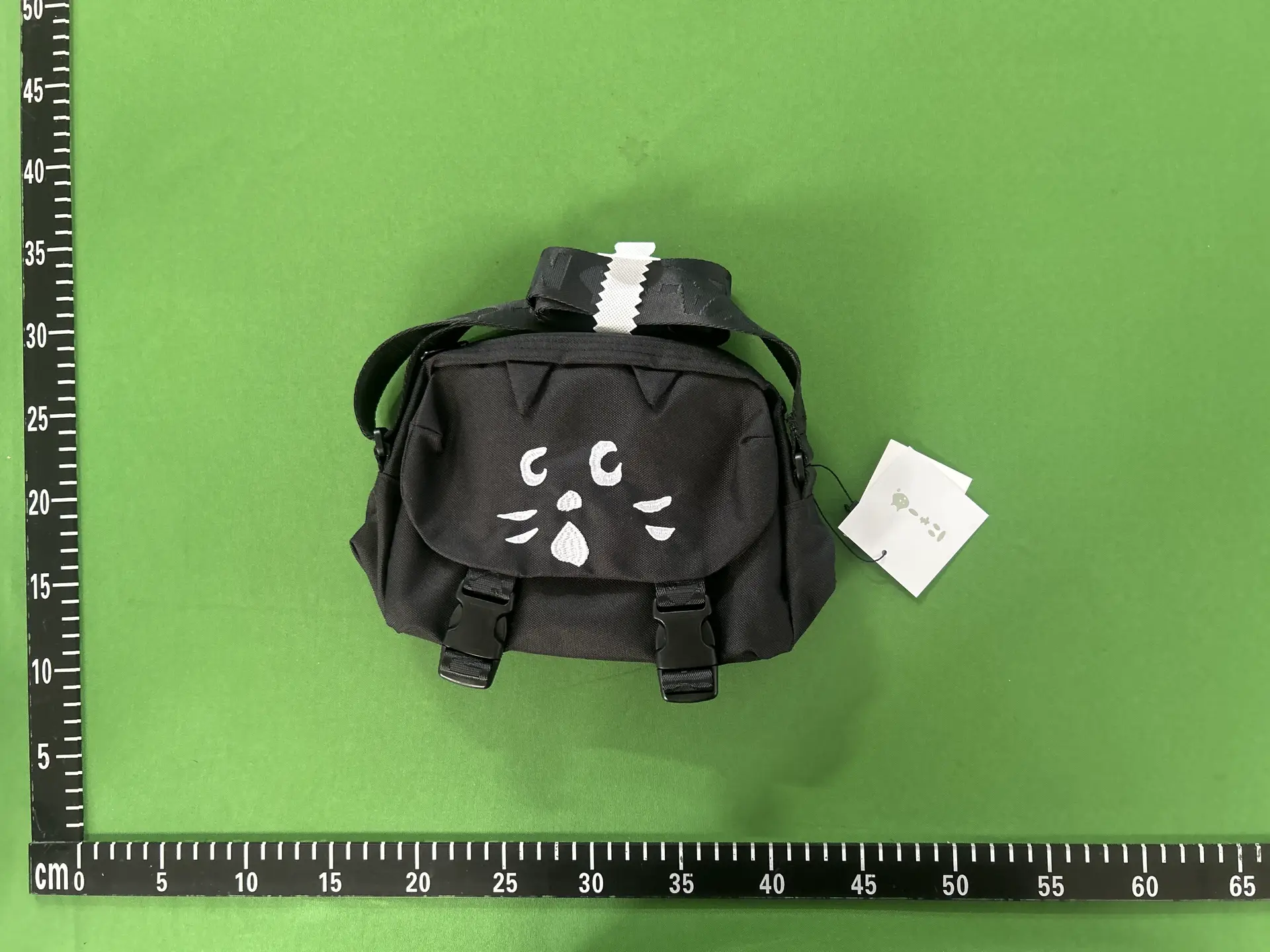 Black cat crossbody bag