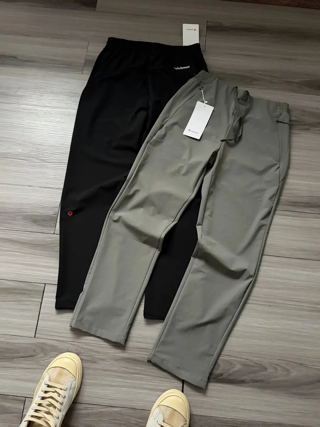 2383 Lulu Logo Letter Print Embroidered 3D Cut Men's Commuter Sports Hiking Trekking Long Pants.