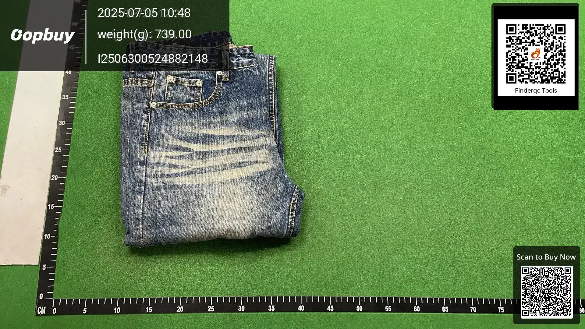 Jiayiku Men's American Style High Street Vintage Ripped Personality Vibe Micro-La Jeans Men's and Women's Straight Trendy Brand Pants