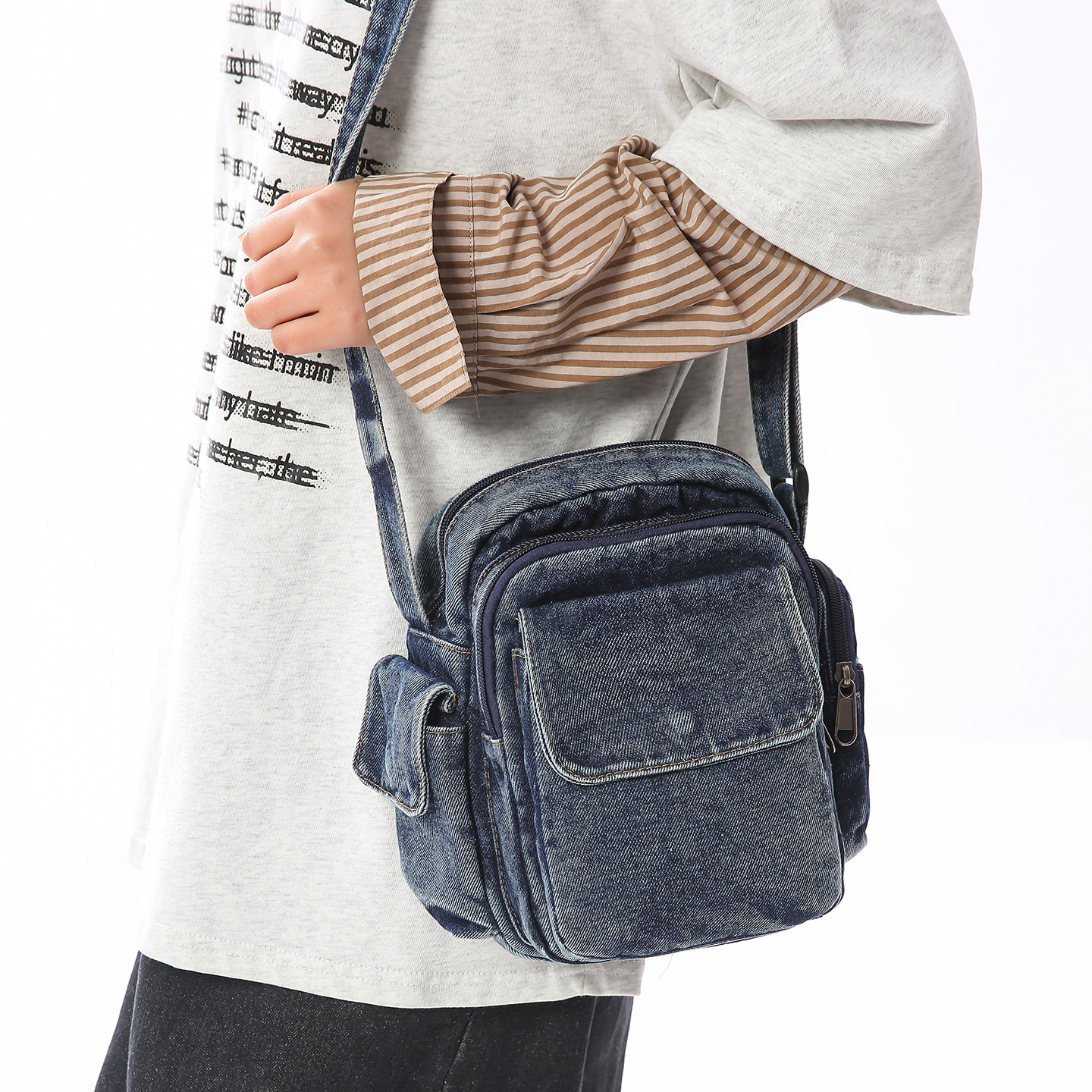 Niche Denim Camera Bag 2026 New Trendy Crossbody Bag Unisex Fashion Casual Shoulder Small Bag