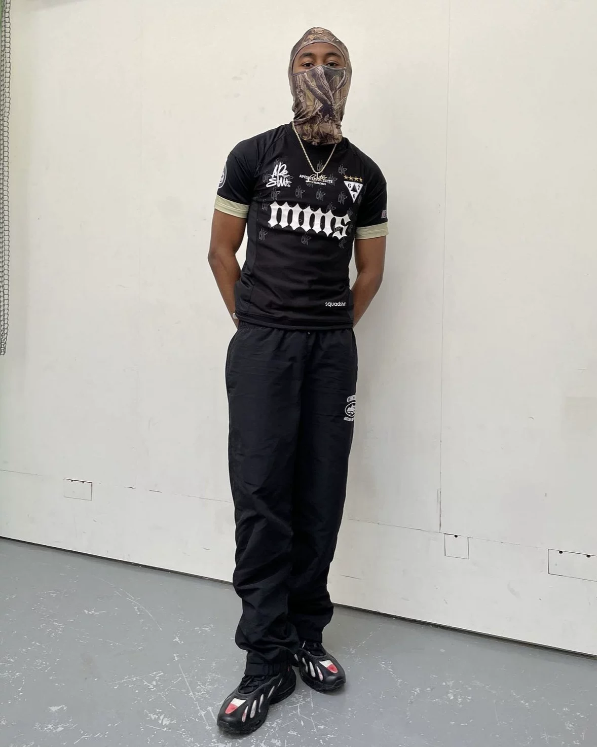 APESHIT jersey short -sleeved T -shirt sports casual embroidery standard European and American star the same hip -hop rap street fashion